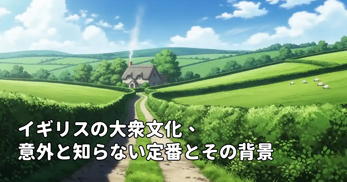 イギリスの大衆文化、意外と知らない定番とその背景