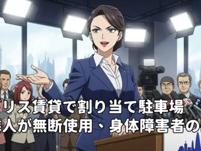 イギリス賃貸で割り当て駐車場を隣人が無断使用、身体障害者の困りごと