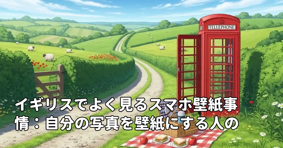 イギリスでよく見るスマホ壁紙事情：自分の写真を壁紙にする人の心理とは？