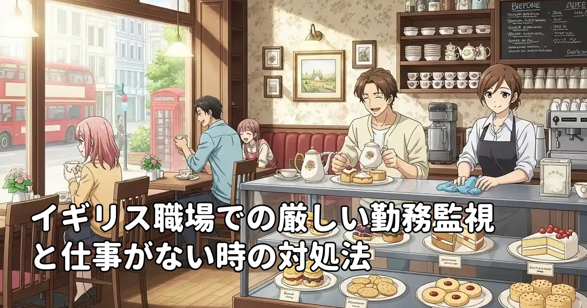 イギリス職場での厳しい勤務監視と仕事がない時の対処法