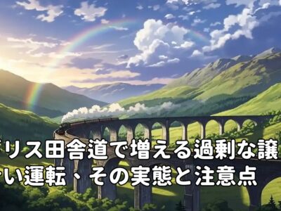 イギリス田舎道で増える過剰な譲り合い運転、その実態と注意点