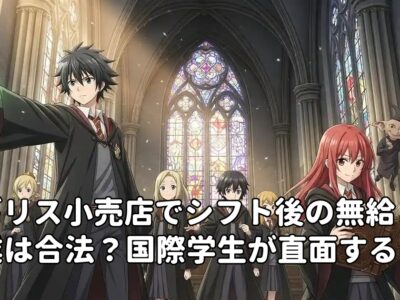 イギリス小売店でシフト後の無給残業は合法？国際学生が直面する労働トラブル