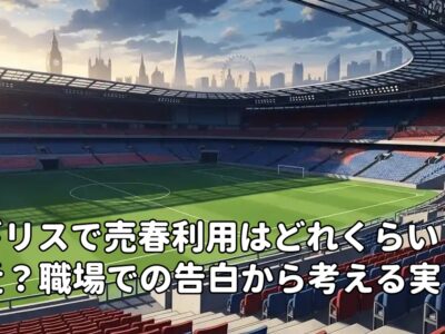 イギリスで売春利用はどれくらい身近？職場での告白から考える実態