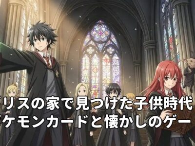 イギリスの家で見つけた子供時代のポケモンカードと懐かしのゲーム機たち