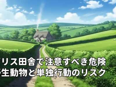 イギリス田舎で注意すべき危険な野生動物と単独行動のリスク