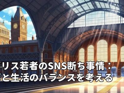 イギリス若者のSNS断ち事情：仕事と生活のバランスを考える