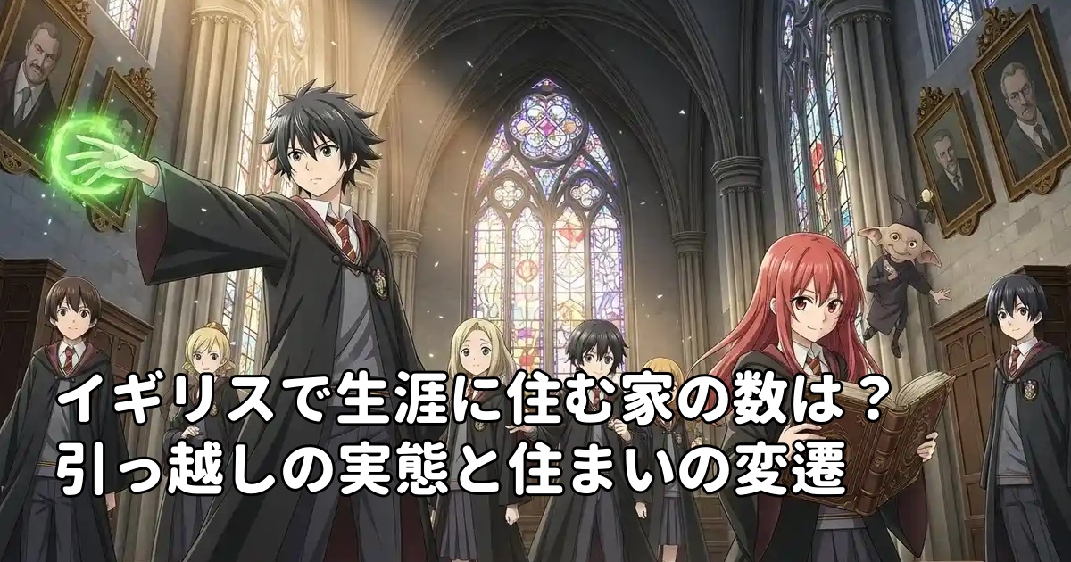イギリスで生涯に住む家の数は？引っ越しの実態と住まいの変遷